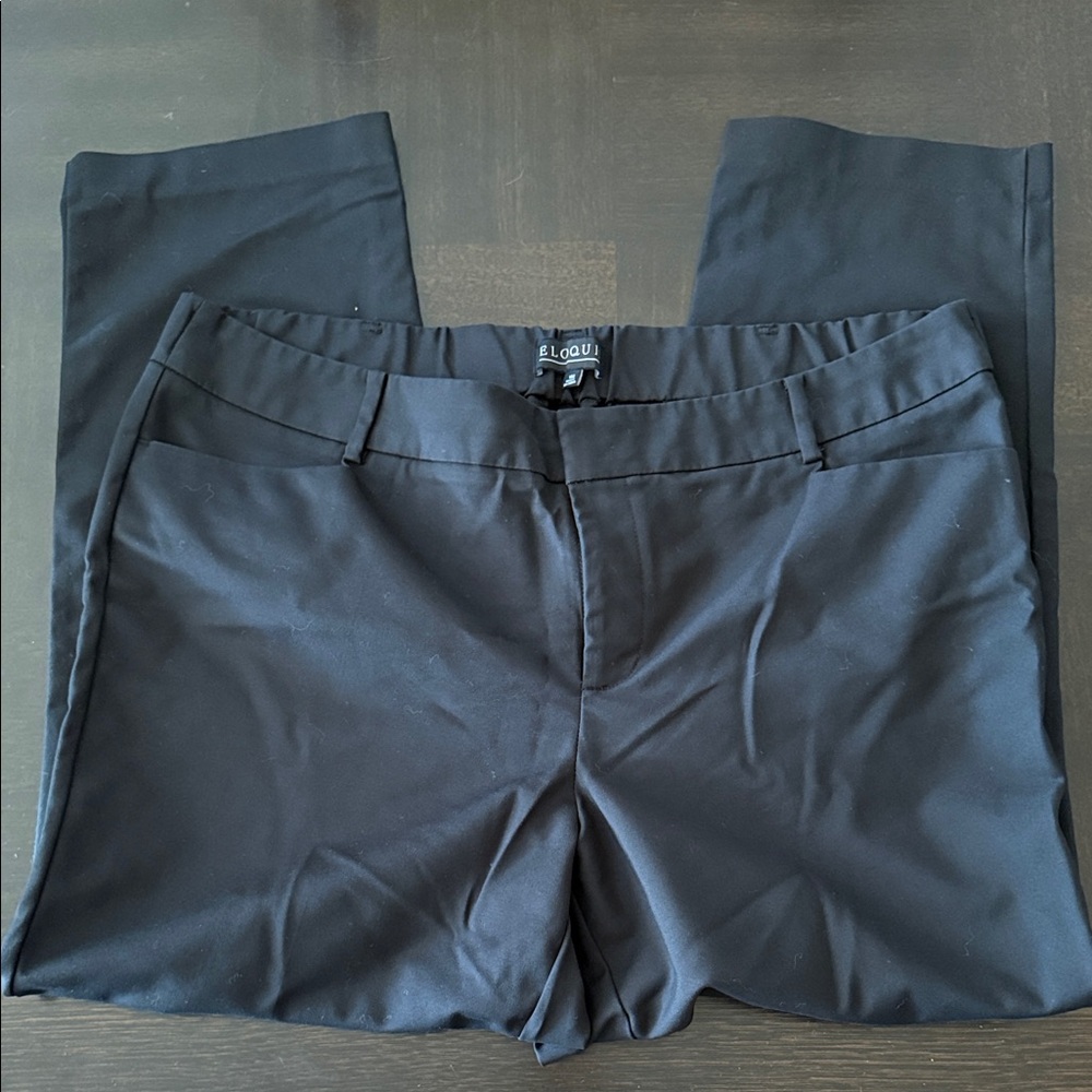 Eloquii Black Dress Pants - Straight Leg